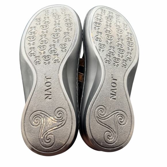 Naot Celestia Slip On Mary Jane Comfort Shoes Black Brown Womens 7 EU 38 - Picture 6 of 11